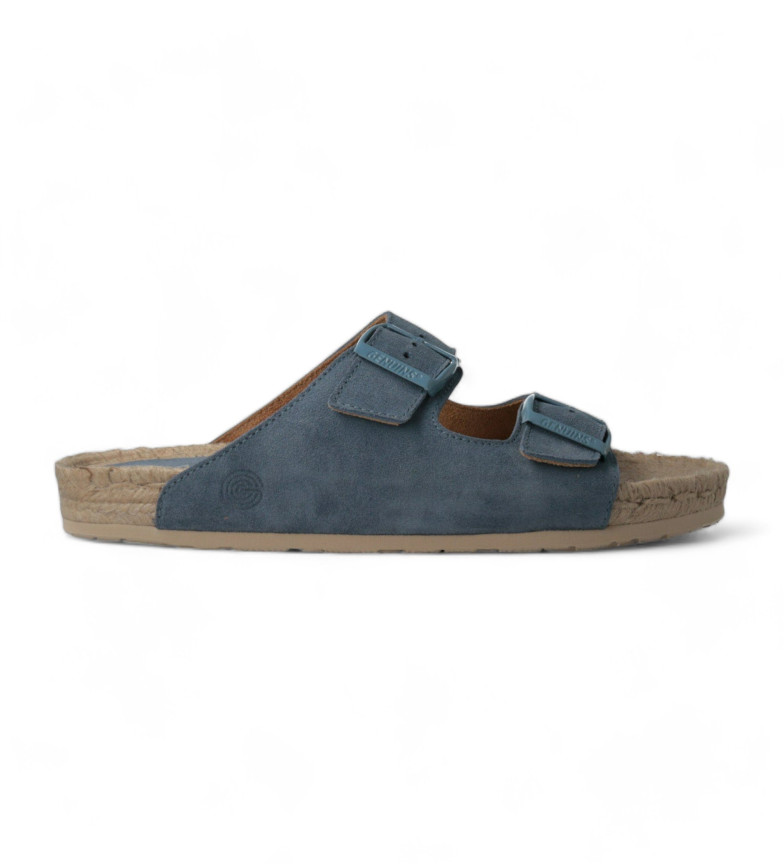 Genuins Sandalias de piel Manacor Velour azul