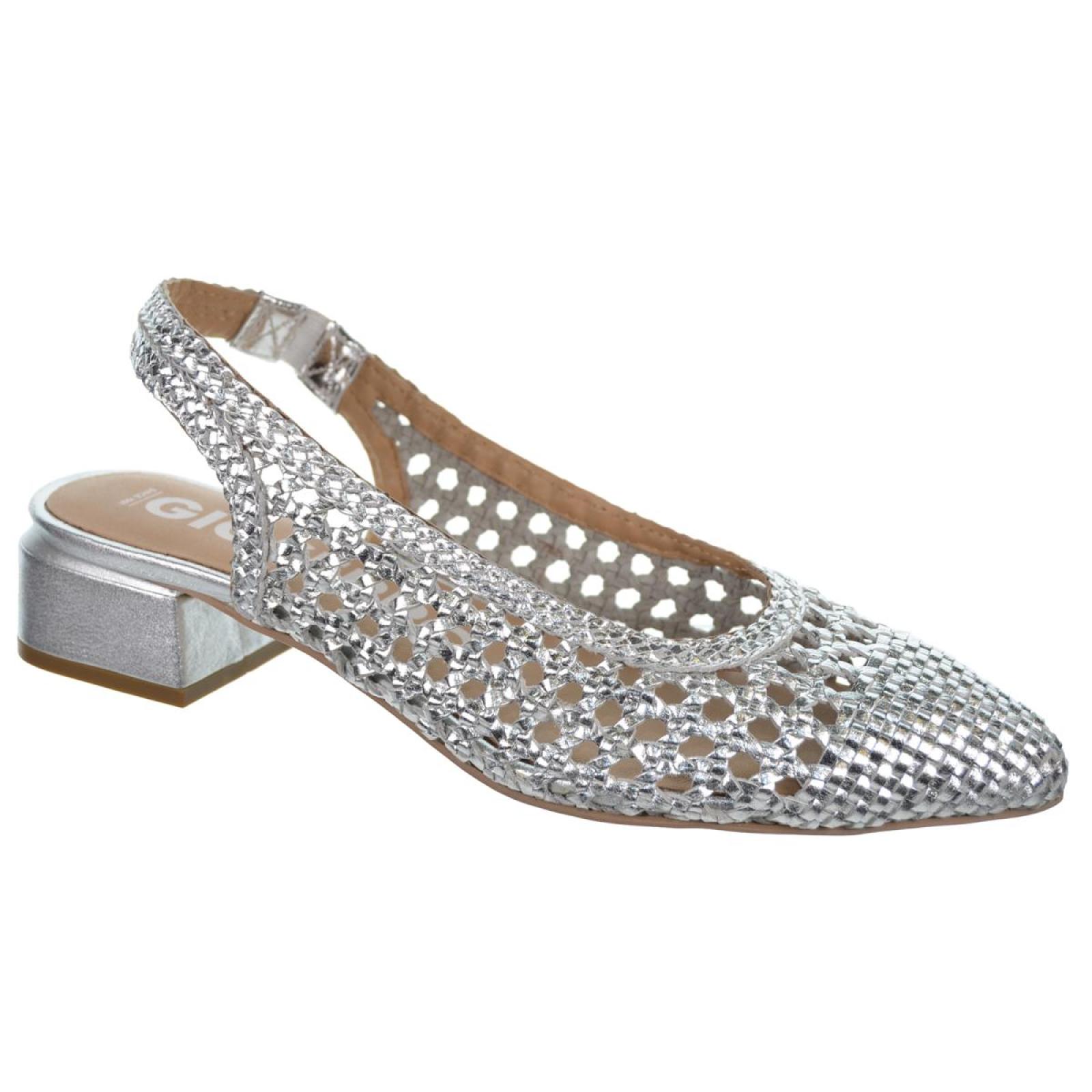 Gioseppo Piskove 71185 Zapato Piel Trenzado Metalizado Mujer