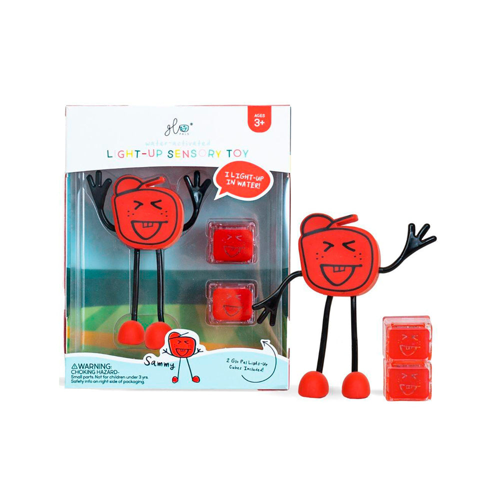 Set Sammy + 2 cubos de luz rojo GloPals