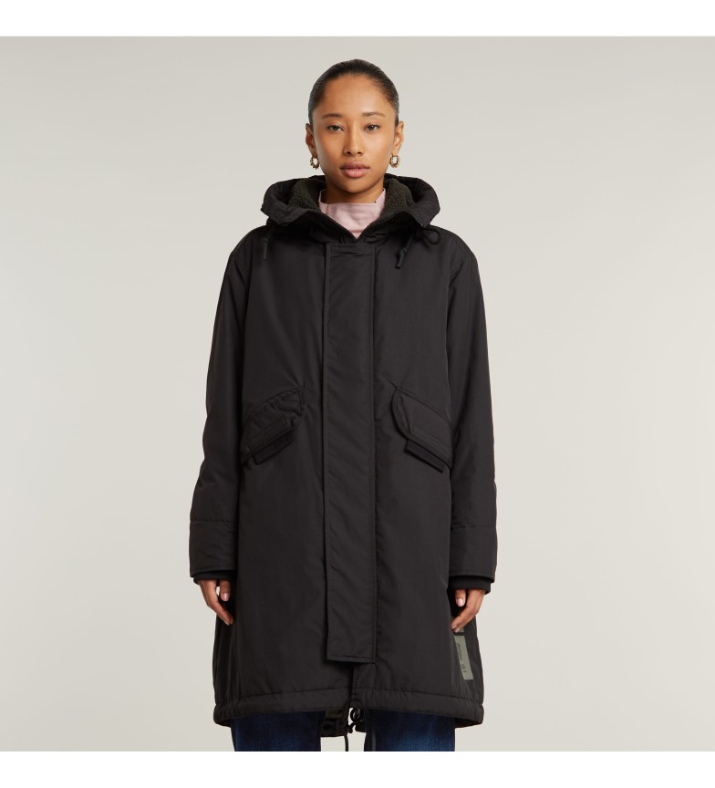 G-Star Parka Hooded Fishtail negro