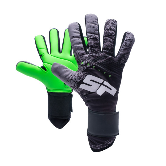 Guante de porteros SP Fútbol Axeler Pro Fingers Niño Black-Green