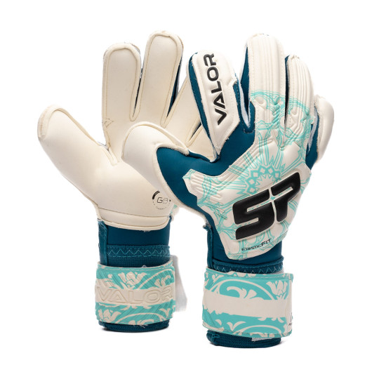 Guante de porteros SP Fútbol Valor Pro Protect Niño White-Mint