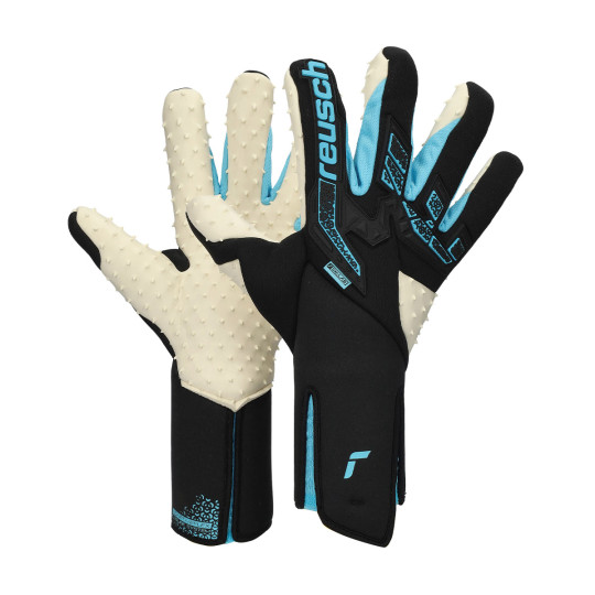 Guante de porteros Reusch Attrakt Freegel Speedbump Strapless Black-Bachelor button