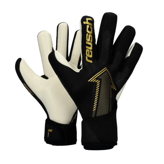 Guante de porteros Reusch Fastgrip Silver Black-Gold