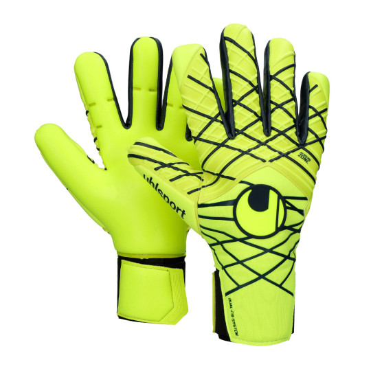 Guante de porteros Uhlsport SMU Prediction Absolutgrip HN Night Edition Fluor yellow/navy