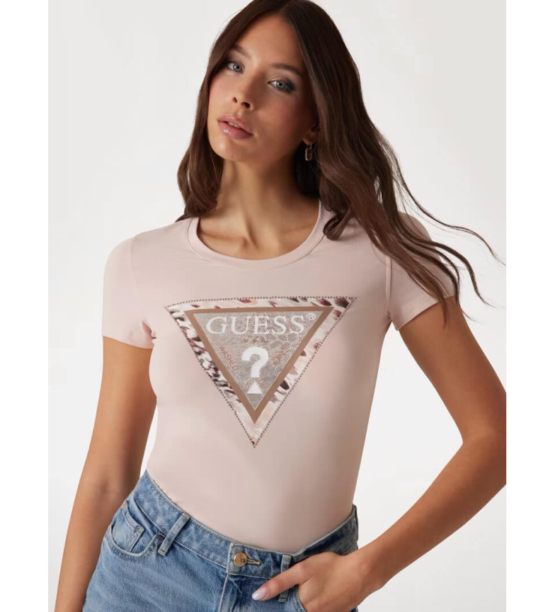 Guess Camiseta triángulo rosa