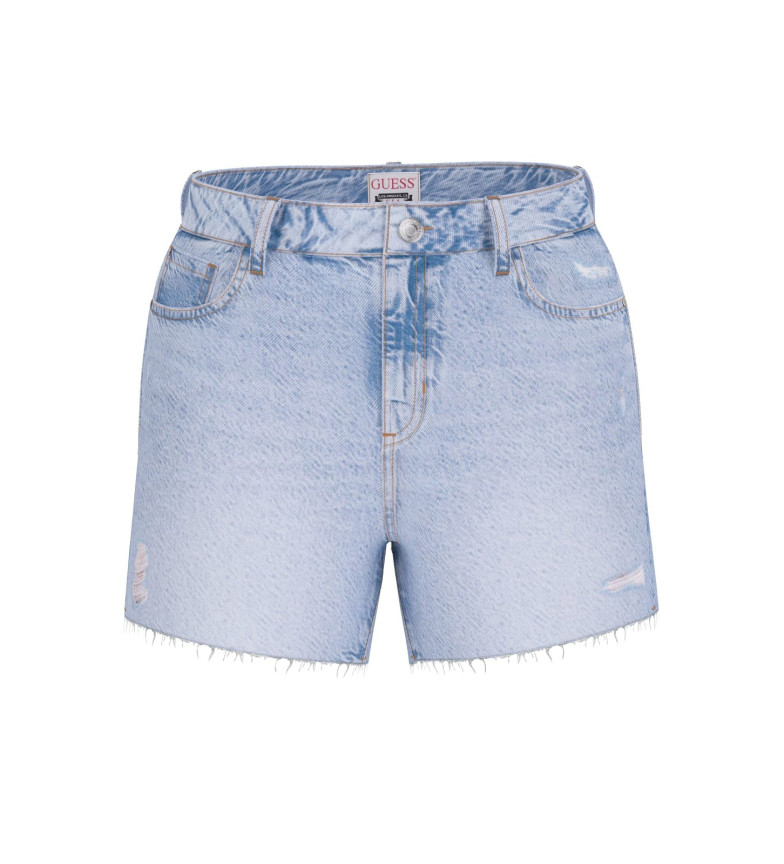 Guess Shorts Relaxed Midi azul