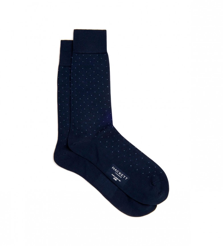 Hackett London Calcetines Polkadot marino