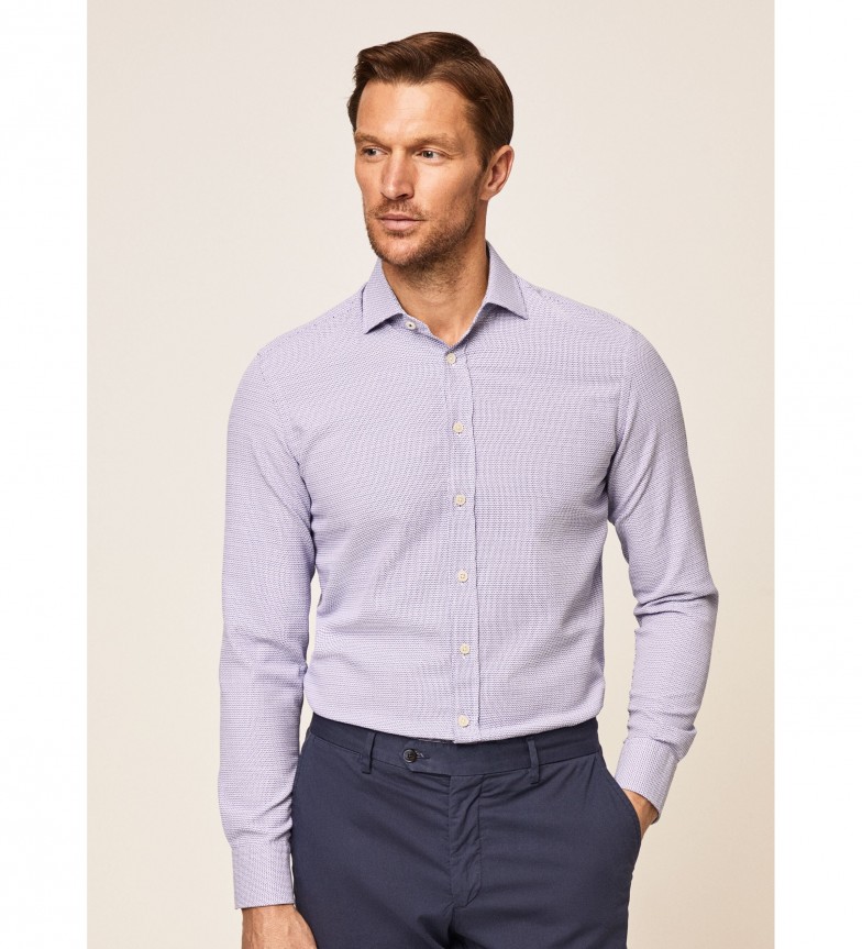 Hackett London Camisa Texturizada azul