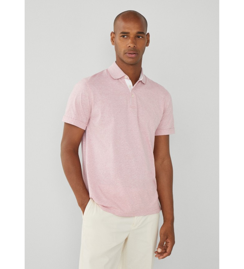 Hackett London Polo Linen Filafil rosa