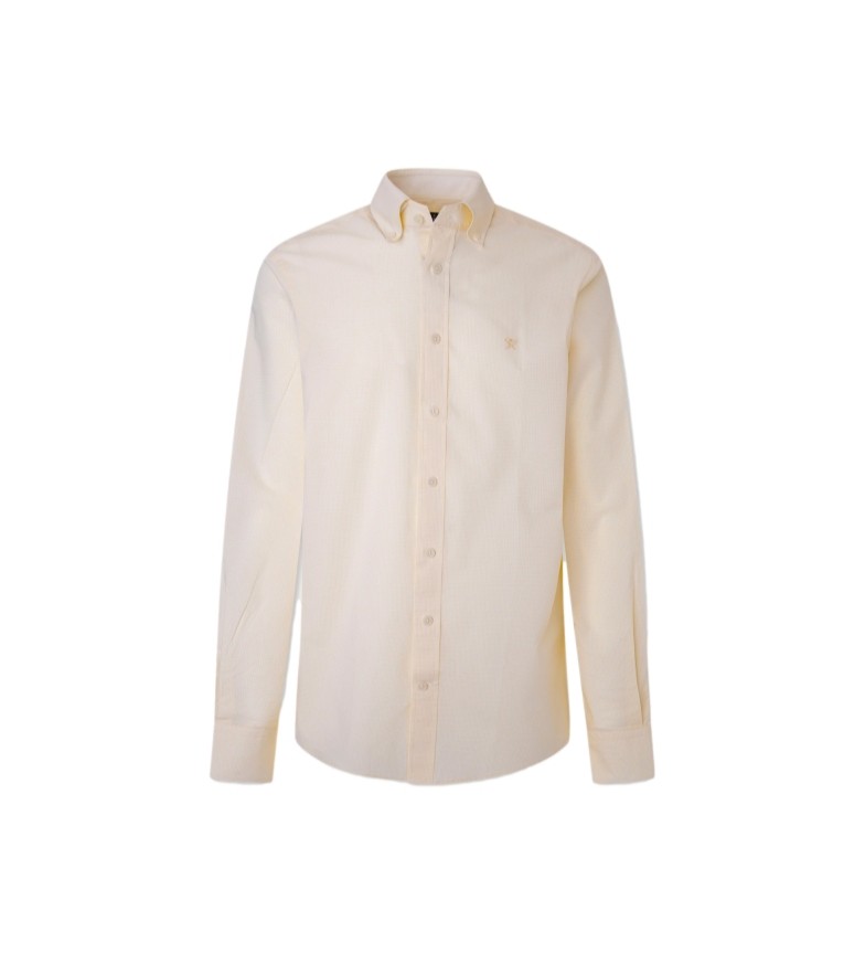 Hackett London Camisa Gingham amarillo