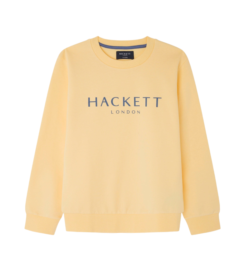 Hackett London Sudadera de cuello redondo amarillio