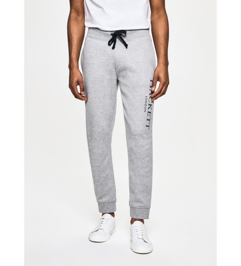Hackett London Pantalón de chándal logo London gris