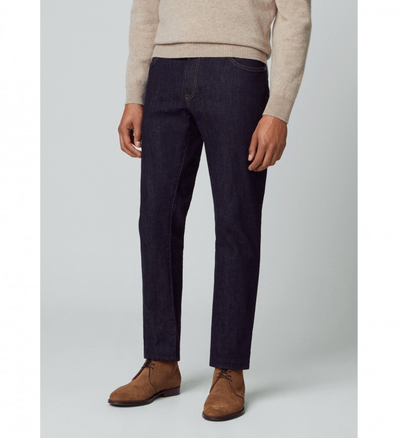 Hackett London Jeans Rinse azul