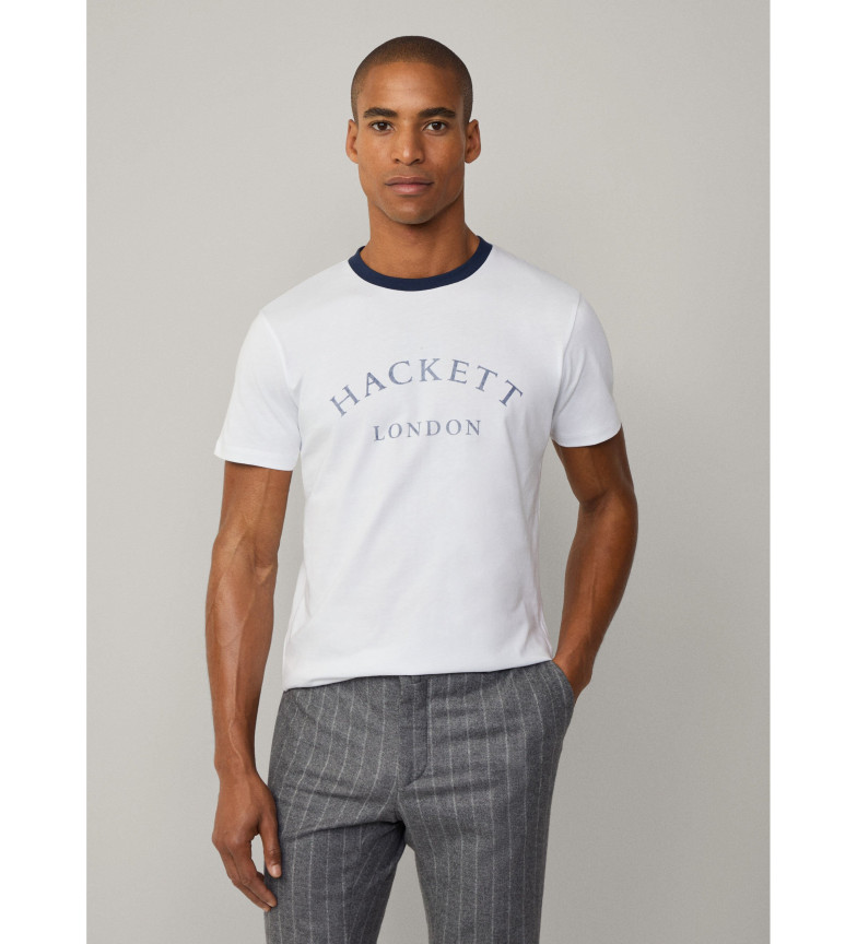 Hackett London Camiseta Heritage blanco