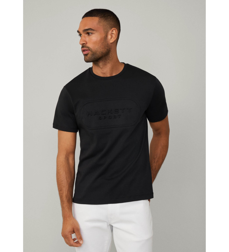 Hackett London Camiseta HS Club Emboss negro