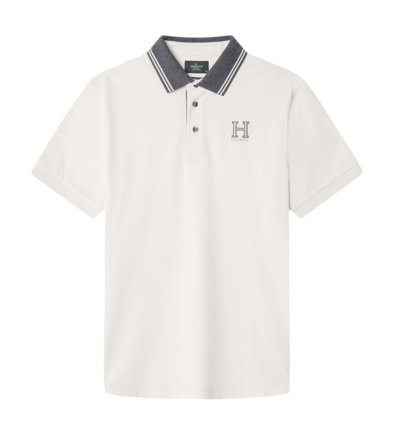 Hackett London Polo H blanco roto