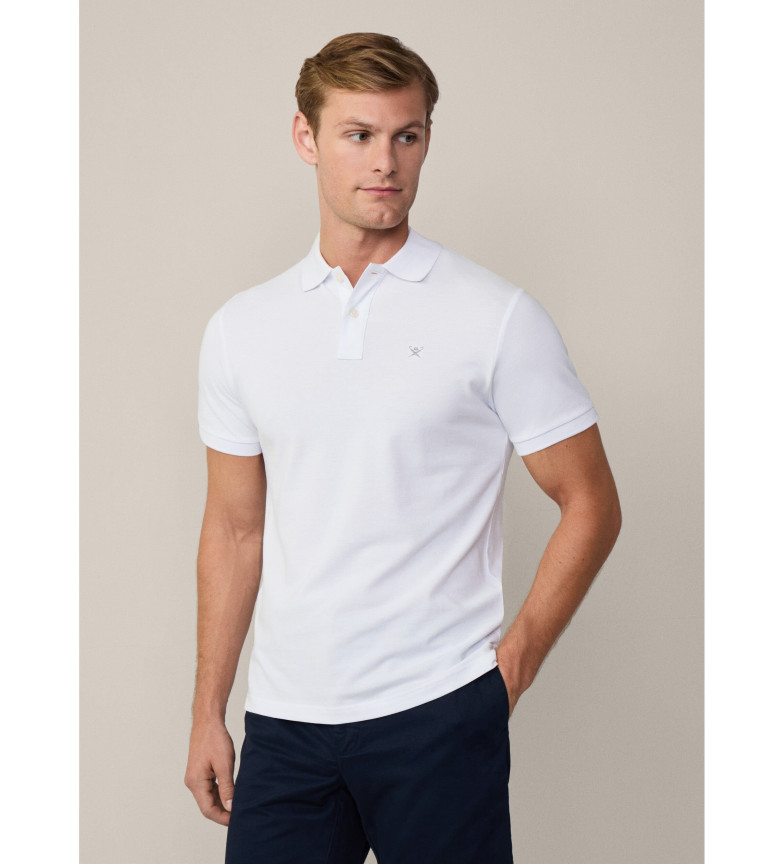 Hackett London Polo piqué fit slim blanco