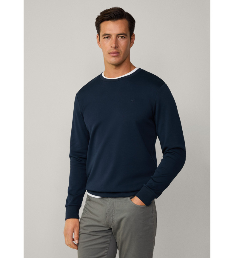 Hackett London Sudadera fit clásico marino