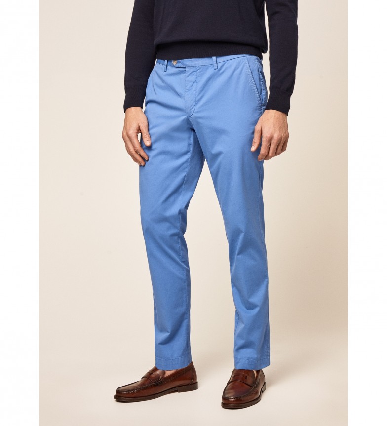 Hackett London Pantalón Chino Clásico azul