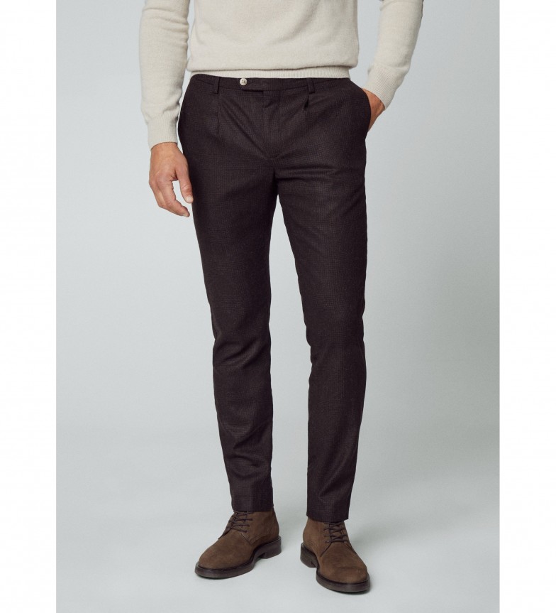 Hackett London Pantalón Pow marrón