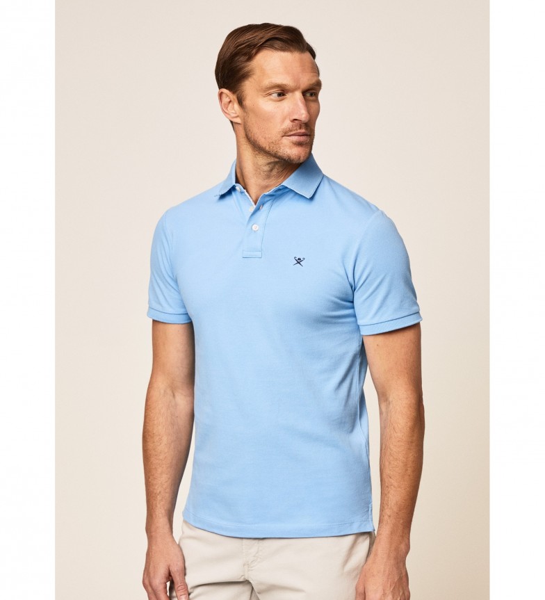 Hackett London Polo Algodón azul claro