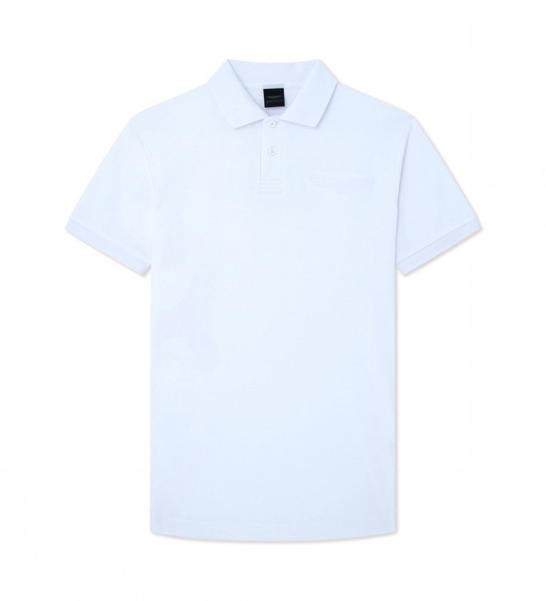 Hackett London Polo Am Emboss Bk blanco
