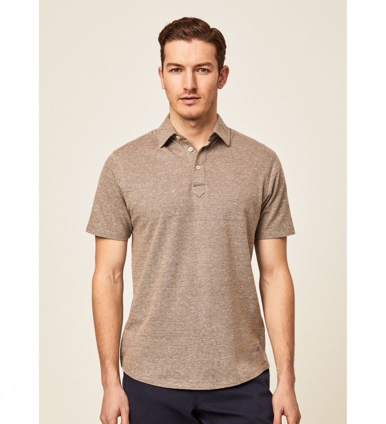 Hackett London Polo Punto marrón