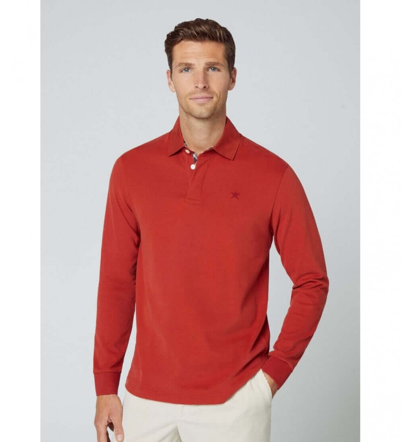 Hackett London Polo Rugby rojo