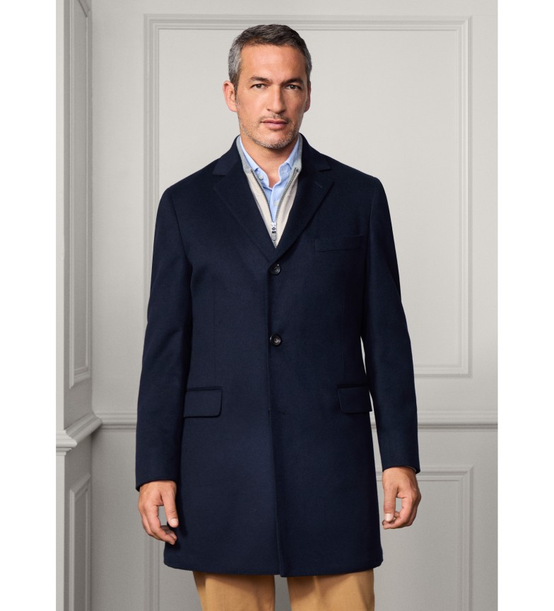 Hackett London Abrigo Savile marino