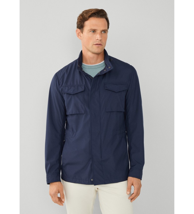 Hackett London Chaqueta Traveller Field azul