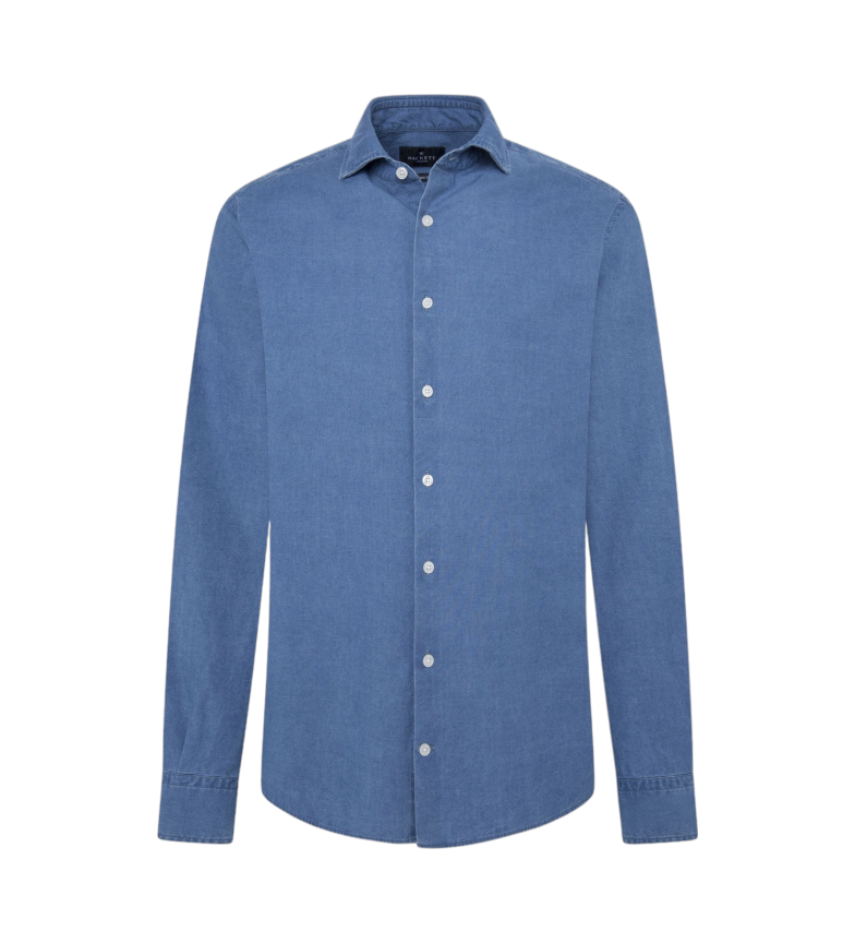 Hackett London Camisa Essential Denim azul
