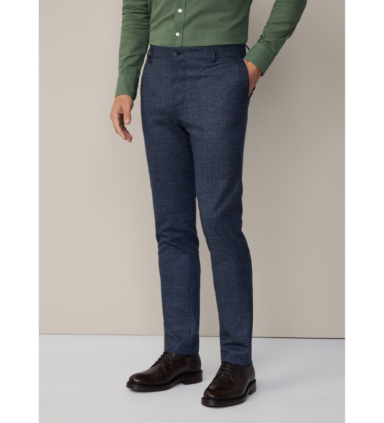 Hackett London Pantalón Pow Check marino