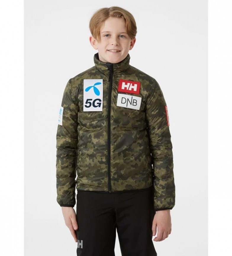 Helly Hansen Abrigo Jr Infinity Insulator negro, camuflaje