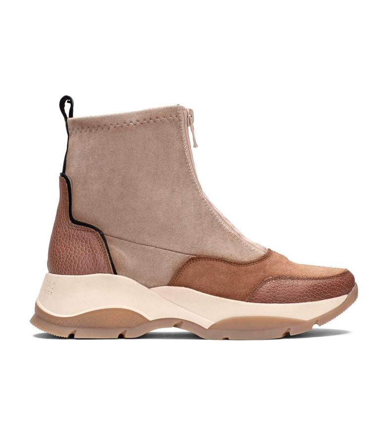 Hispanitas Botines de Piel Andres marrón