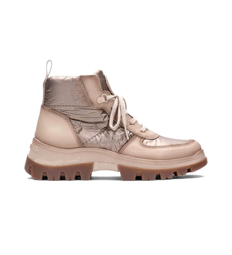 Hispanitas Botines de Piel Meryl beige