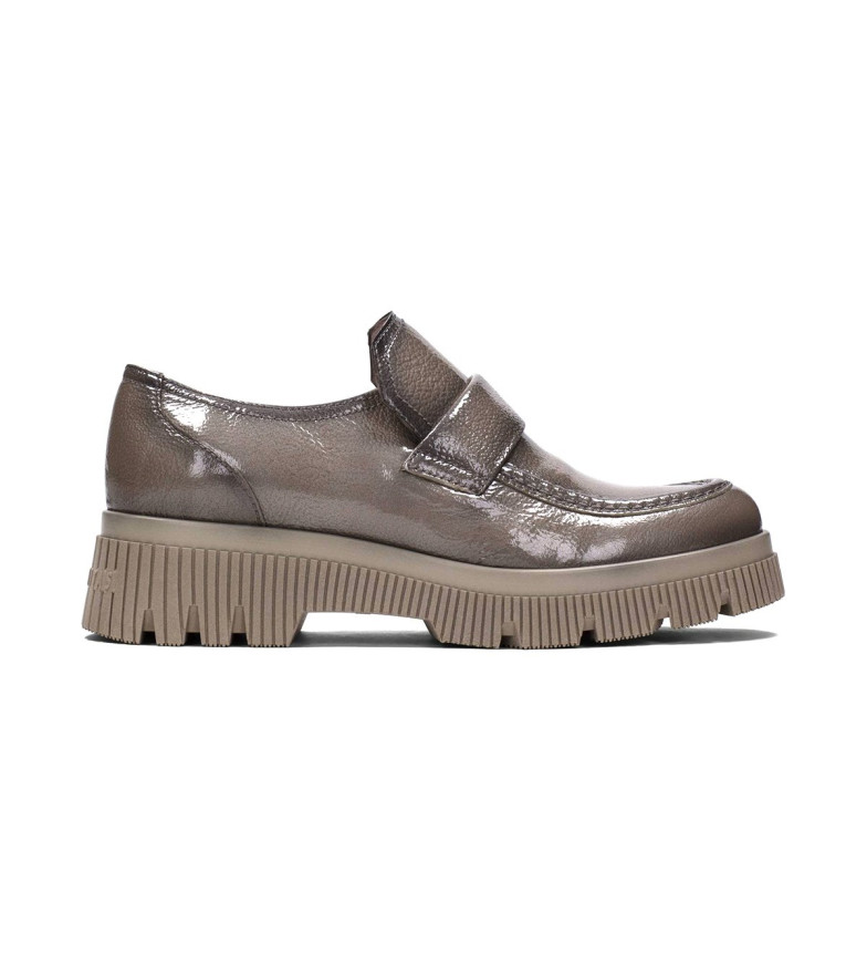 Hispanitas Mocasines de Piel Megan taupe