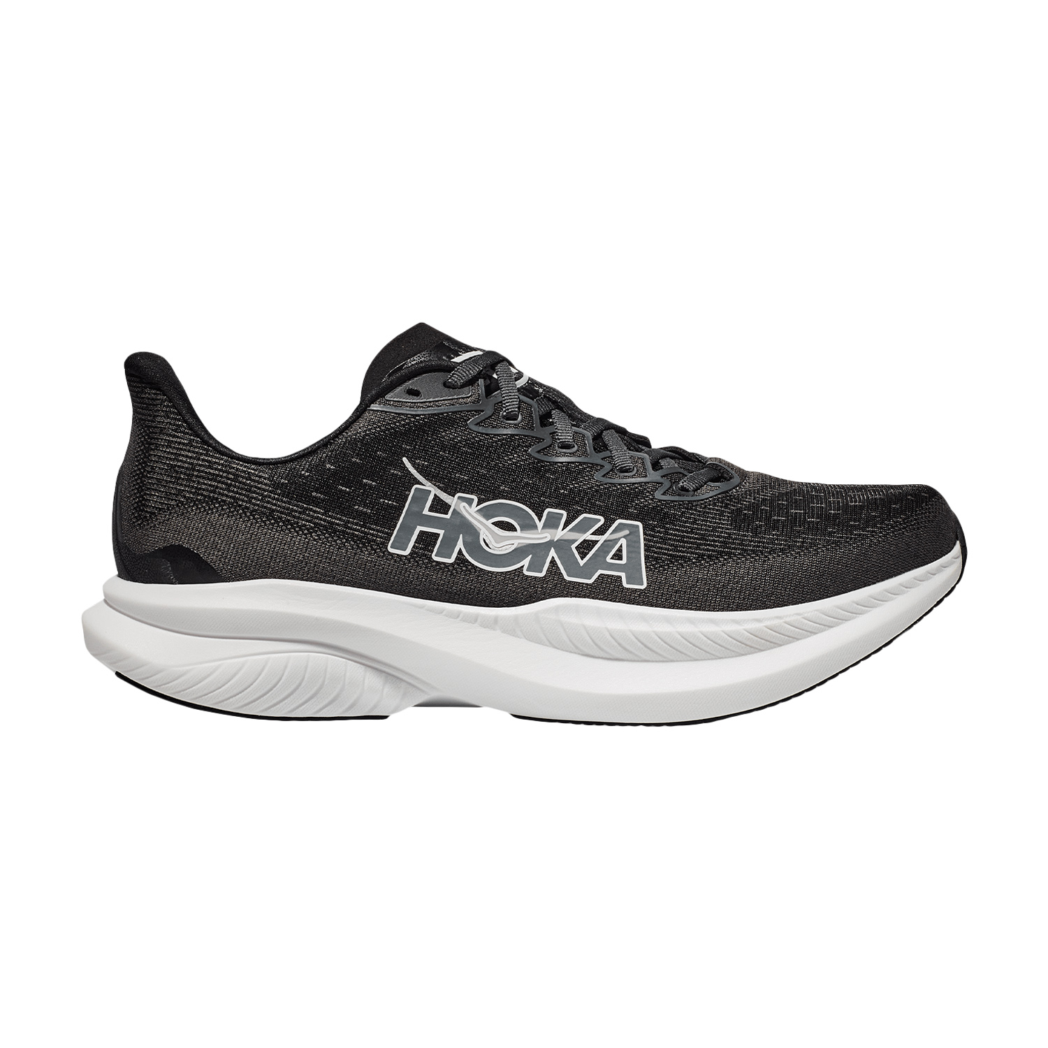 Hoka Mach 6 Zapatillas Running Performance Hombre Black/White