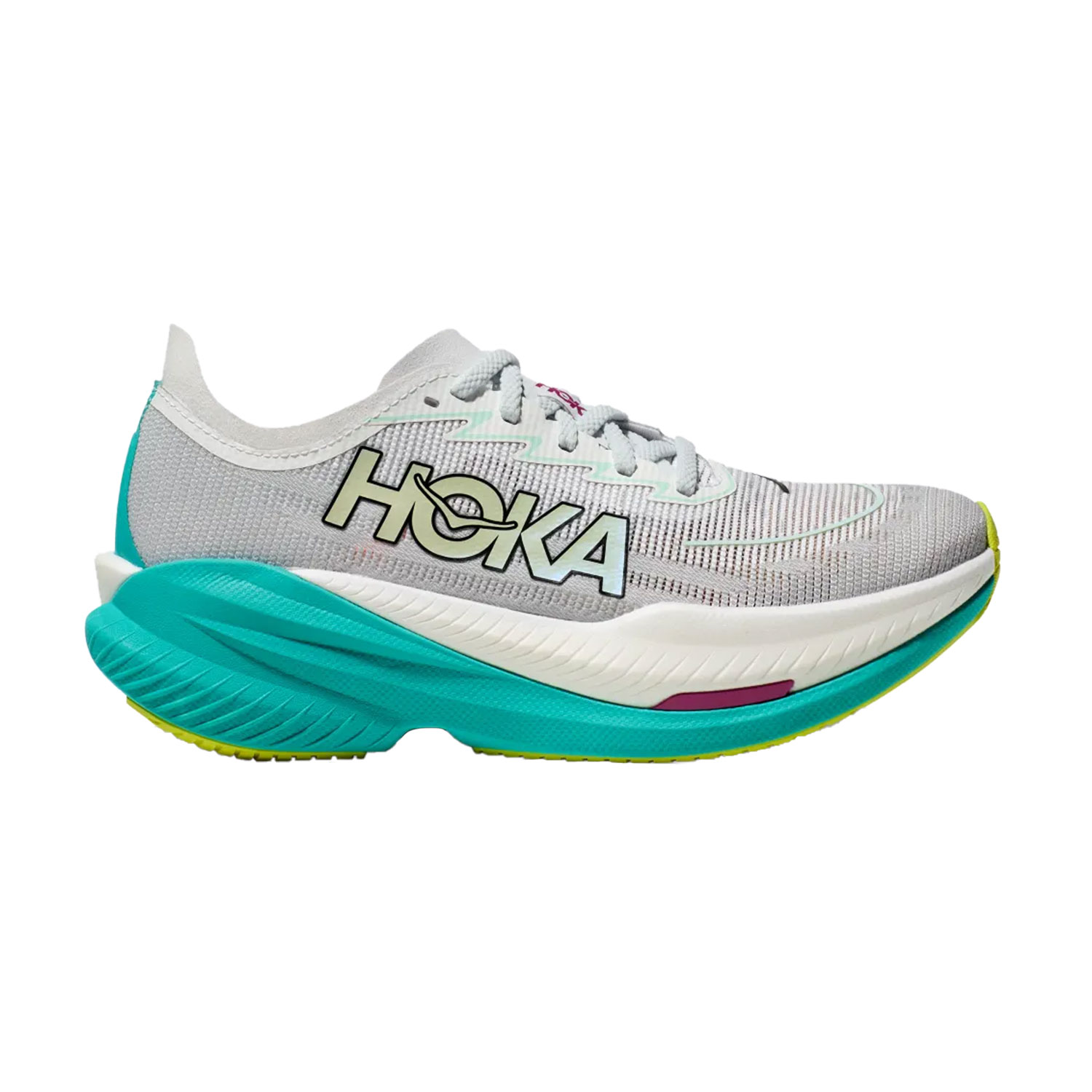 Hoka Mach X 2 Zapatillas Running Performance Mujer Frost/Electric Aqua
