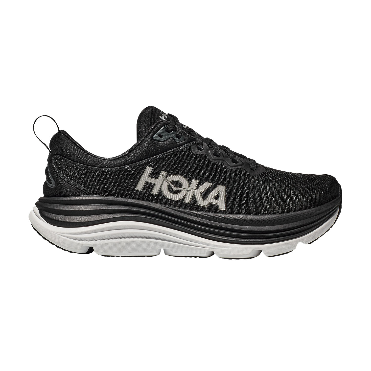 Hoka Gaviota 5 Zapatillas Running Estables Hombre Black/White