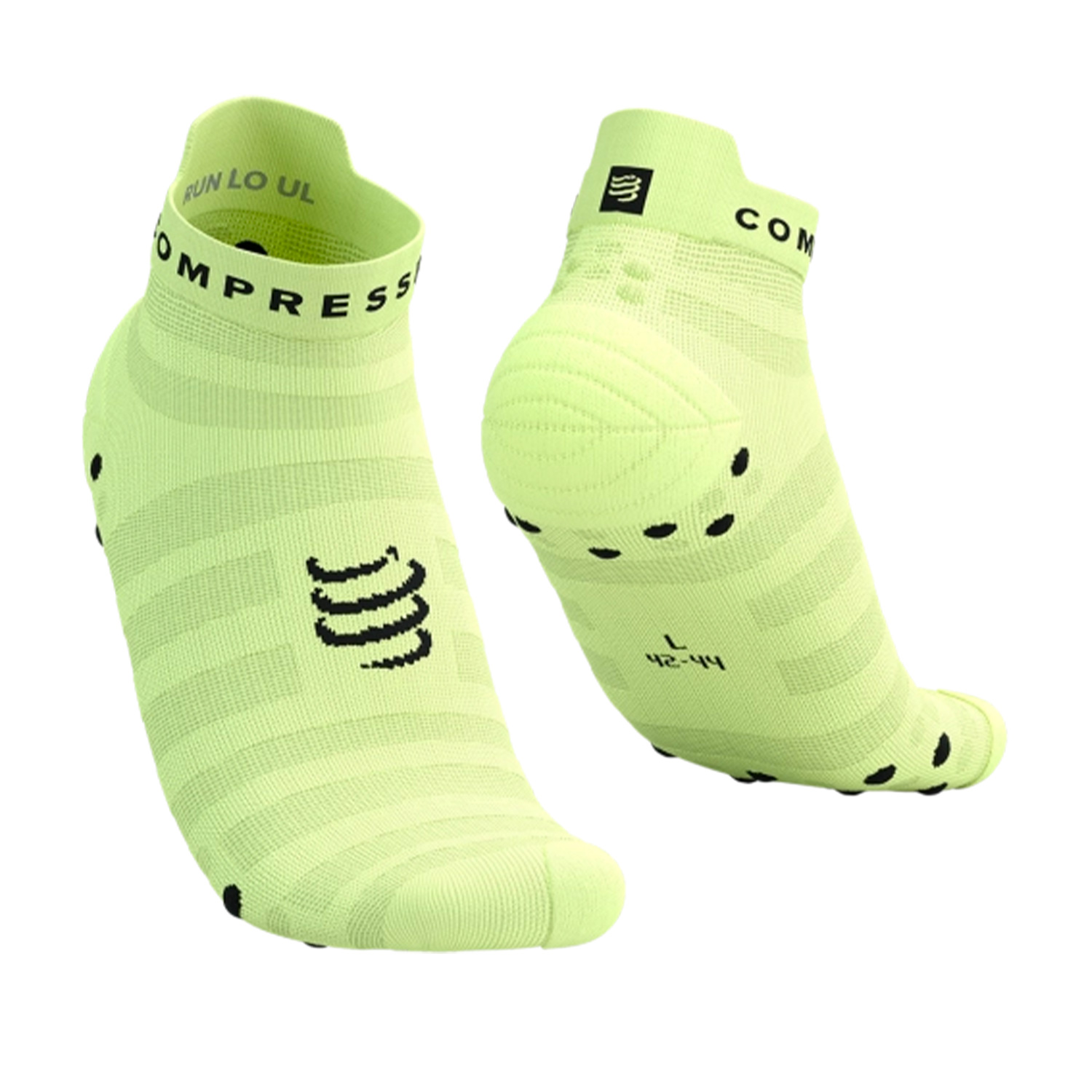 Compressport Pro Racing V4.0 Ultralight Logo Calcetines Shadow Lime/Black
