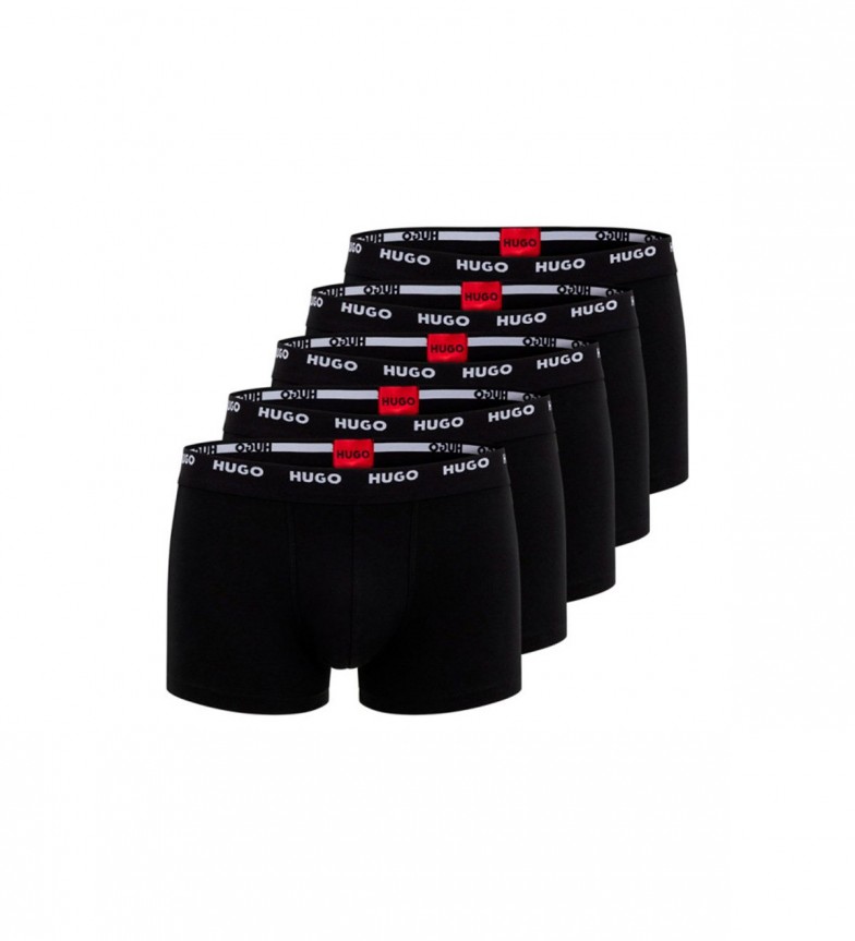 HUGO Pack de 5 boxers negro