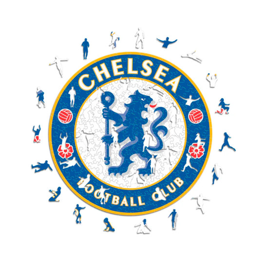 ICONIC PUZZLES Chelsea Escudo Puzzle Mader (150 Piezas) blue