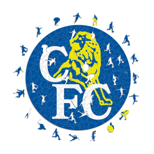 ICONIC PUZZLES Chelsea Fc Retro Puzzle Madera (150 Piezas) blue
