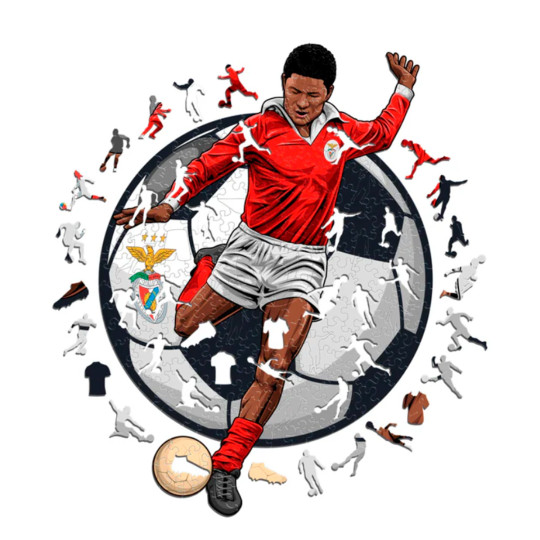 ICONIC PUZZLES Eusebio Puzzle Madera (150 Piezas) red