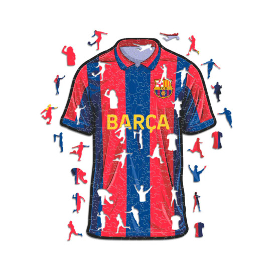 ICONIC PUZZLES Fc Barcelona Jersey Puzle Madera (150 Piezas) red
