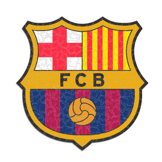 ICONIC PUZZLES Fc Barcelona Puzzle Madera (150 Piezas) red