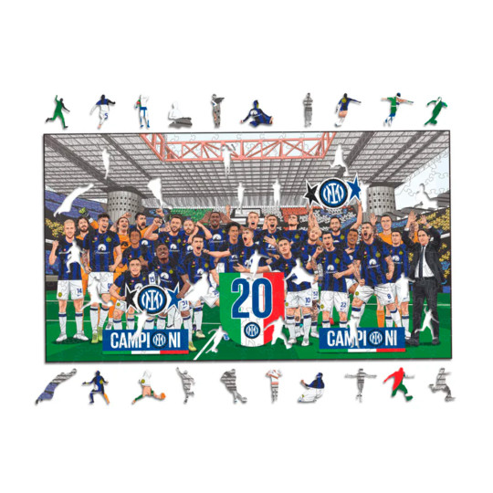ICONIC PUZZLES Fc Inter Milan 20Th Scudetto Puzzle Madera (150 Piezas) blue