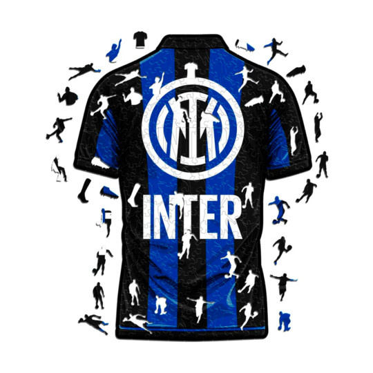 ICONIC PUZZLES Fc Inter Milan Jersey Puzzle Madera (150 Piezas) blue