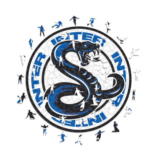 ICONIC PUZZLES Fc Inter Milan Snake Puzle Madera (150 Piezas) blue